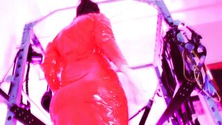 Kink Hot Fetish Milf Domina Eva Femdom Goddess Red Latex High Heels Solo BDSM Mature Mistress
