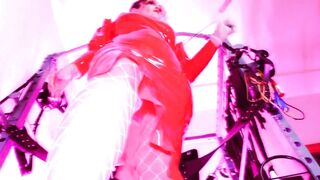 Kink Hot Fetish Milf Domina Eva Femdom Goddess Red Latex High Heels Solo BDSM Mature Mistress