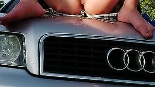 fingering on the hood of my car