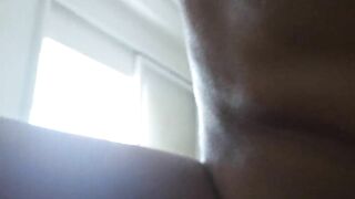 cheating wife sucking and fucking in a motel while  cuckold hubby waits at garage