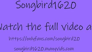 Songbird the Sexy Chubby BBW Gets Edged with Her Wand and Tormented with Nipple Clamps!