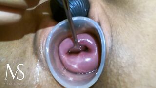 Maya Simons Masturbating her Cervix With a SPOON!