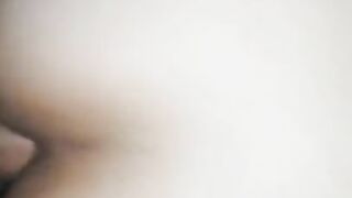Full anal with teen GF deep with cum inside. Ass gape and creampie amateur