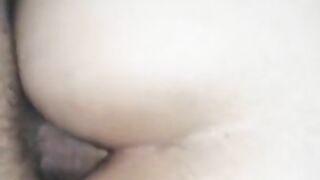 Full anal with teen GF deep with cum inside. Ass gape and creampie amateur