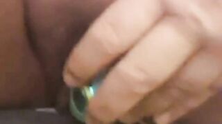 BELLA BON fucking and teasing herself with vibrator and slappy it on her hard little clit