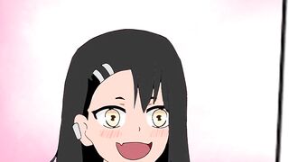 Hayase Nagatoro sex at school cumming in panties