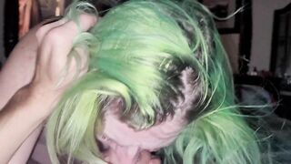 Pierced & Tattooed Wifey with Pretty Pussy Up Sucks & Licks Dick - Solo POV
