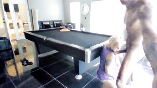 Rainbowhair04 Milf Banged On Pool Table and Facialized