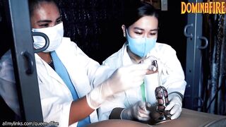 Medical Sounding CBT in Chastity by 2 Asian Nurses
