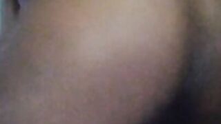 Horny ebony shaking her ass naked