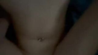 husband fucks wife missionary while her nice titties jiggle up and down | man POV