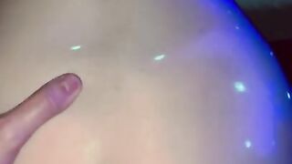 Male POV: husband fucks wife nice and hard while she moans over his cock