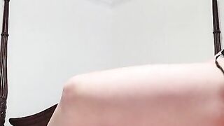 Wifey Rides Hubby Reverse Cowgirl on His Hard Cock