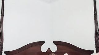 Wifey Rides Hubby Reverse Cowgirl on His Hard Cock