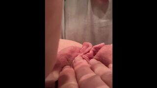 Up Close Pink Wet Pussy Toyed til Orgasm