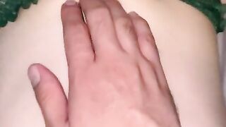 sexy girl doing the best ball sucking and blowjob POV