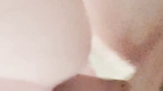 Close-up doggy fuck n cum on ass