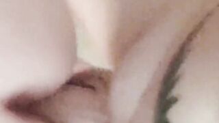 Close-up doggy fuck n cum on ass