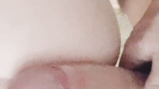 Close-up doggy fuck n cum on ass
