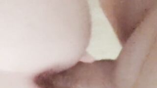Close-up doggy fuck n cum on ass