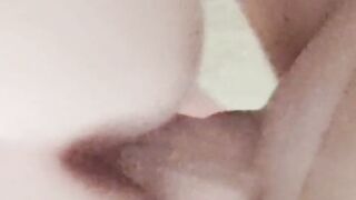 Close-up doggy fuck n cum on ass