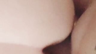 Close-up doggy fuck n cum on ass