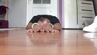 trampling on fingers with adidas shoes