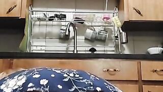 MILF Upskirt While Doing Housework