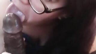 White slut deep throat