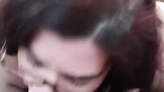 White slut deep throat