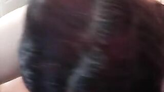 White slut deep throat