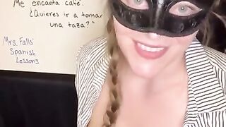 Topless Spanish with Mrs. Falls - I love coffee!
