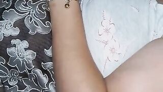 Step mom on her phone watching porn get fucked by step son in bed
