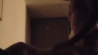 Loud latina cums in two minutes