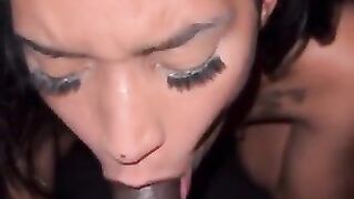 I tried to knock the eye lash off her pretty ass!!