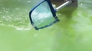 Naked Women Pool Cleaning Teaser