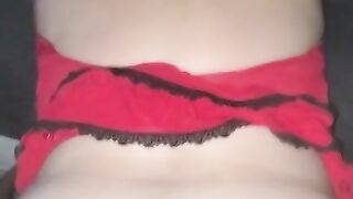 Taped open asshole