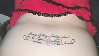 Taped open asshole