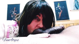 Whore Wife Sucks Cock Until I Cum in Her Mouth.