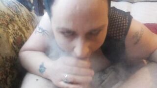 Smoking blowjob
