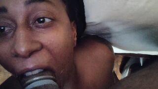 Dominant BBC Talks nasty while making her Gag