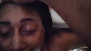 Dominant BBC Talks nasty while making her Gag