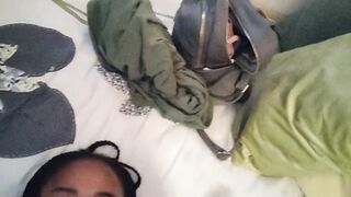 Dominant BBC Talks nasty while making her Gag