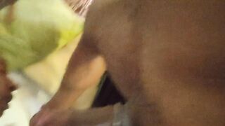 Dominant BBC Talks nasty while making her Gag