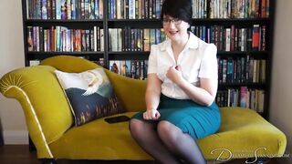 Secretary Self-Spanking - Pandora Blake takes matters into her own hands with self discipline