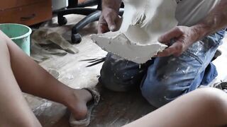 Making a plaster cast - PUSSY part 2
