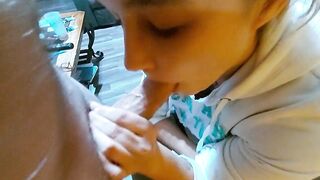 31 Days of GawkTober! Blowjob Diaries 45! She keeps sucking after I bust a nut!