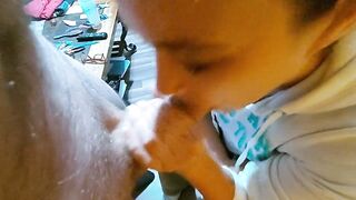 31 Days of GawkTober! Blowjob Diaries 45! She keeps sucking after I bust a nut!