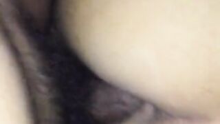Wife's pussy farting while being fucked from behind