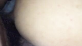 Wife's pussy farting while being fucked from behind